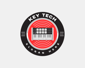 Keyboard - Musical Midi Keyboard logo design