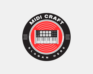 Musical Midi Keyboard logo design