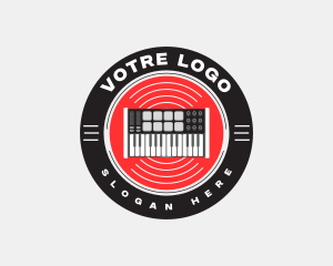 Controller - Musical Midi Keyboard logo design