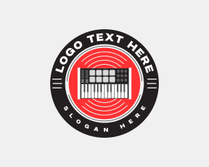 Musical Midi Keyboard Logo