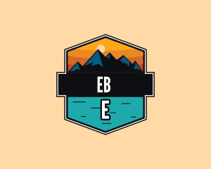 Tour Guide - Mountain Peak Hiking logo design