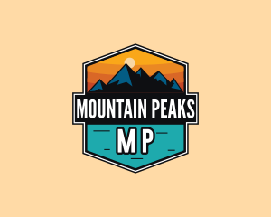 Mountain Peak Hiking logo design