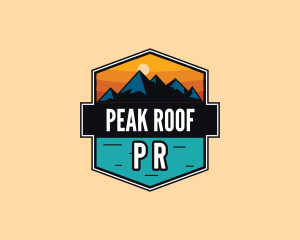 Mountain Peak Hiking logo design