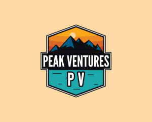 Mountain Peak Hiking logo design