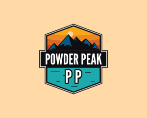 Mountain Peak Hiking logo design