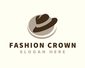 Fedora Hat Fashion logo design