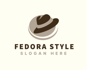 Fedora Hat Fashion logo design