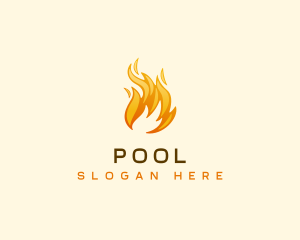 Roast - Fire Flame Burning logo design