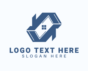 Architecture - House Property Roof logo design