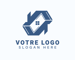 House Property Roof logo design