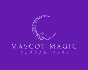 Floral Moon Sparkle logo design