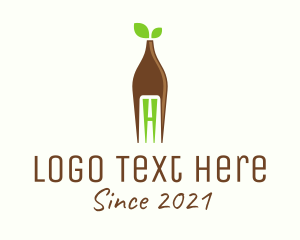 Food Blog - Healthy Food Letter H logo design