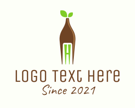 Vitality - Healthy Food Letter H logo design