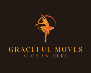 Ballet Dance Performer logo design