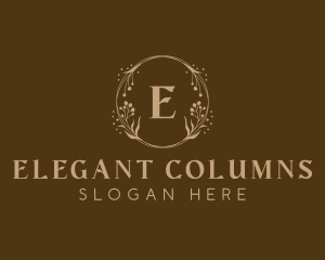 Elegant Wreath Decor logo design