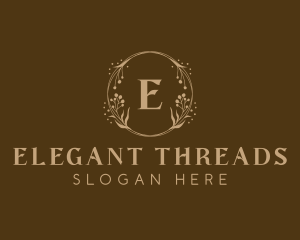 Elegant Wreath Decor logo design