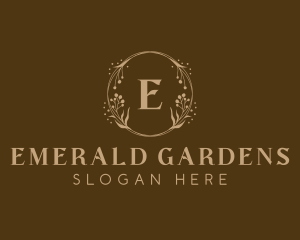 Elegant Wreath Decor logo design