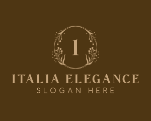 Elegant Wreath Decor logo design