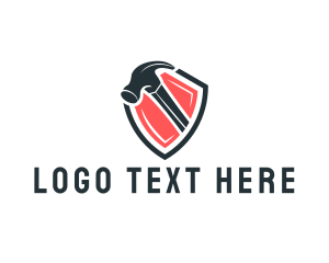 Tradesman - Hammer Repair Crest logo design