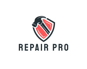 Hammer Repair Crest logo design