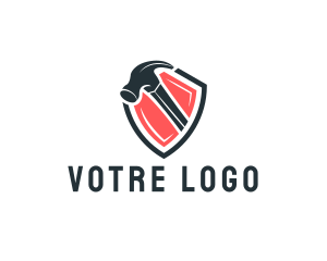 Tools - Hammer Repair Crest logo design