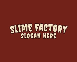 Slime - Halloween Scary Goop logo design