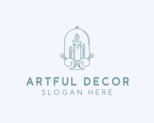 Candle Decoration logo design