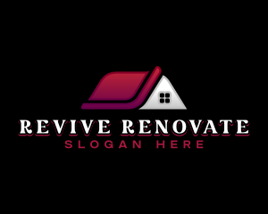 Renovate - House Roof Renovation logo design