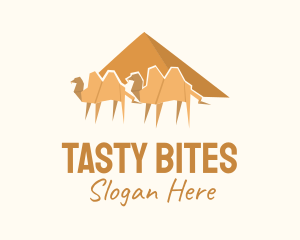 Desert Camel Origami  Logo