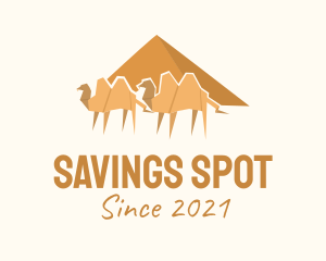 Desert Camel Origami  logo design