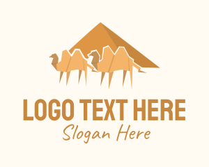 Desert Camel Origami  Logo