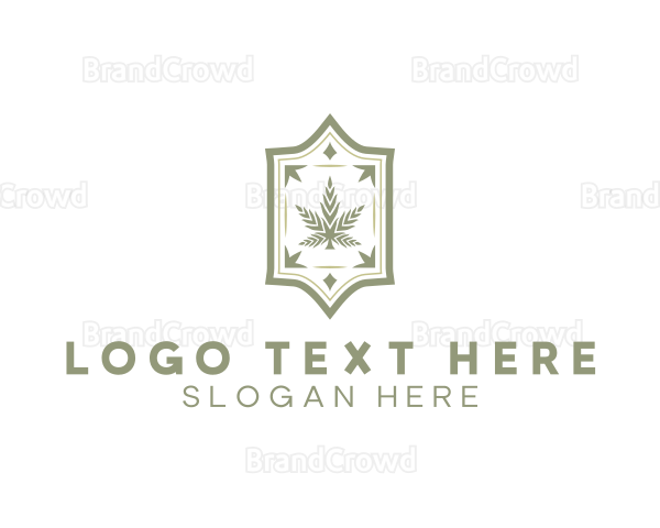 Luxury Marijuana Leaf Logo
