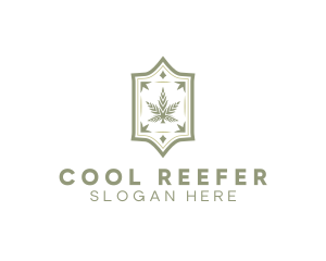 Luxury Marijuana Leaf logo design