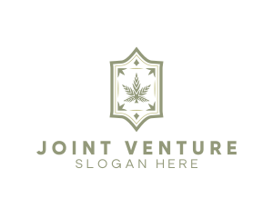 Joint - Luxury Marijuana Leaf logo design