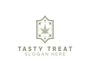 Luxury Marijuana Leaf logo design