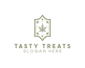 Edibles - Luxury Marijuana Leaf logo design