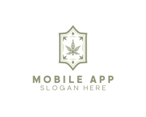Edibles - Luxury Marijuana Leaf logo design