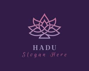 Gradient Lotus Yoga Logo