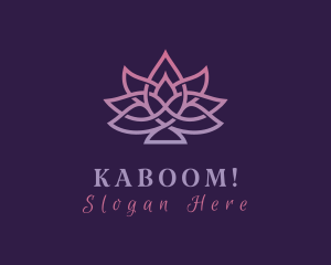 Gradient Lotus Yoga Logo