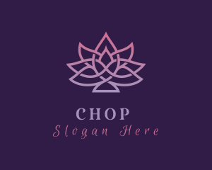 Flower - Gradient Lotus Yoga logo design