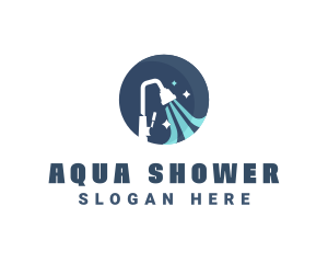 Shower - Faucet Plumbing Water logo design