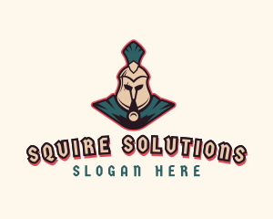 Spartan Soldier Warrior logo design