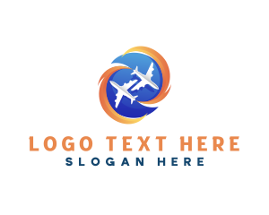 Tourism - Airplane Travel Tourism logo design