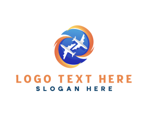 Airplane Travel Tourism Logo