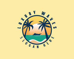 Travel Yacht Vacation logo design