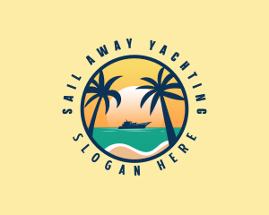 Travel Yacht Vacation logo design