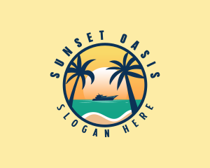 Travel Yacht Vacation logo design