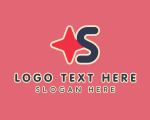 Astronomy - Star Studio Letter S logo design