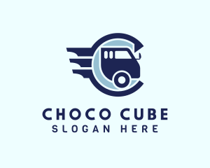 Freight Vehicle Letter C logo design