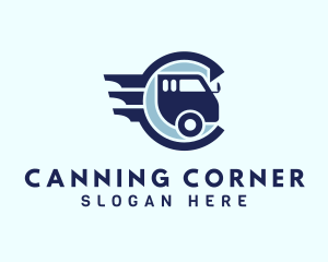 Freight Vehicle Letter C logo design